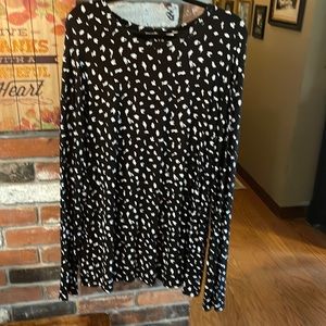 Black and white shirt